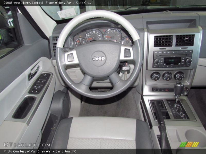 Stone White / Pastel Slate Gray 2008 Jeep Liberty Limited