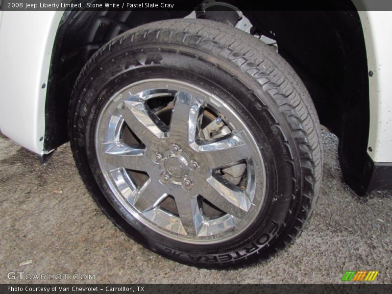 Stone White / Pastel Slate Gray 2008 Jeep Liberty Limited