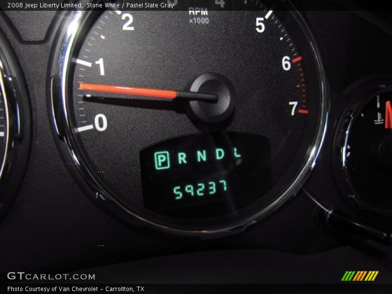 Stone White / Pastel Slate Gray 2008 Jeep Liberty Limited