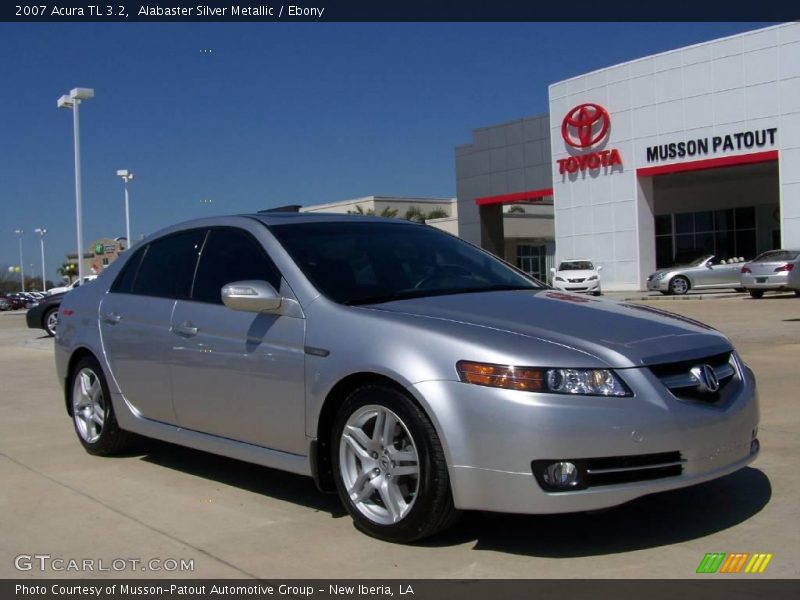 Alabaster Silver Metallic / Ebony 2007 Acura TL 3.2
