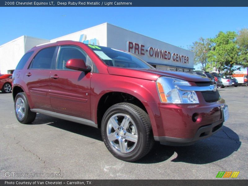 Deep Ruby Red Metallic / Light Cashmere 2008 Chevrolet Equinox LT