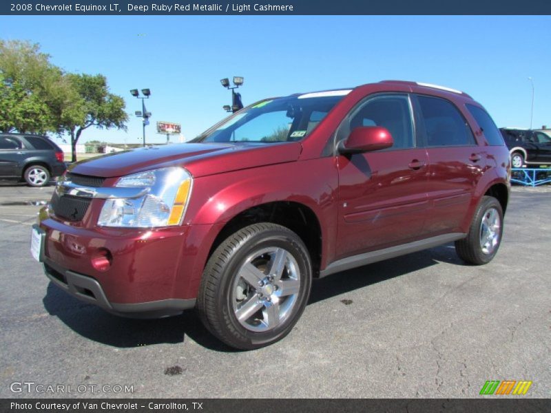 Deep Ruby Red Metallic / Light Cashmere 2008 Chevrolet Equinox LT