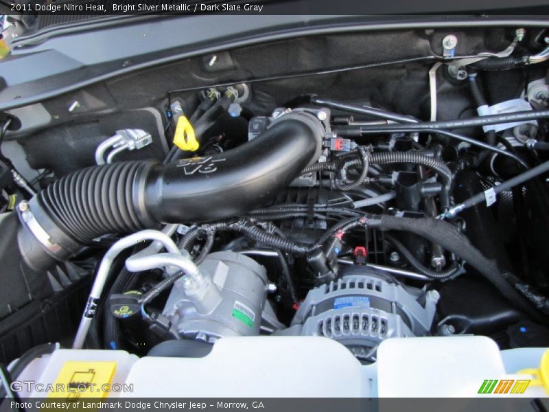 Bright Silver Metallic / Dark Slate Gray 2011 Dodge Nitro Heat