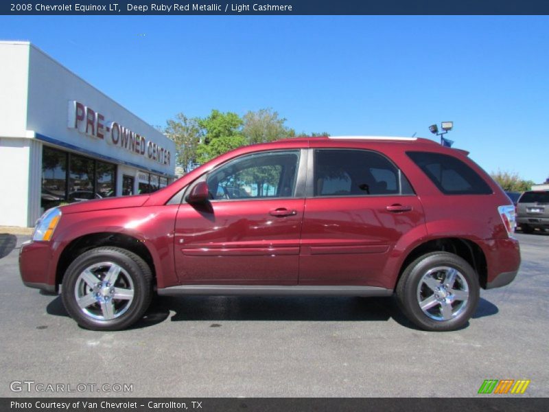 Deep Ruby Red Metallic / Light Cashmere 2008 Chevrolet Equinox LT