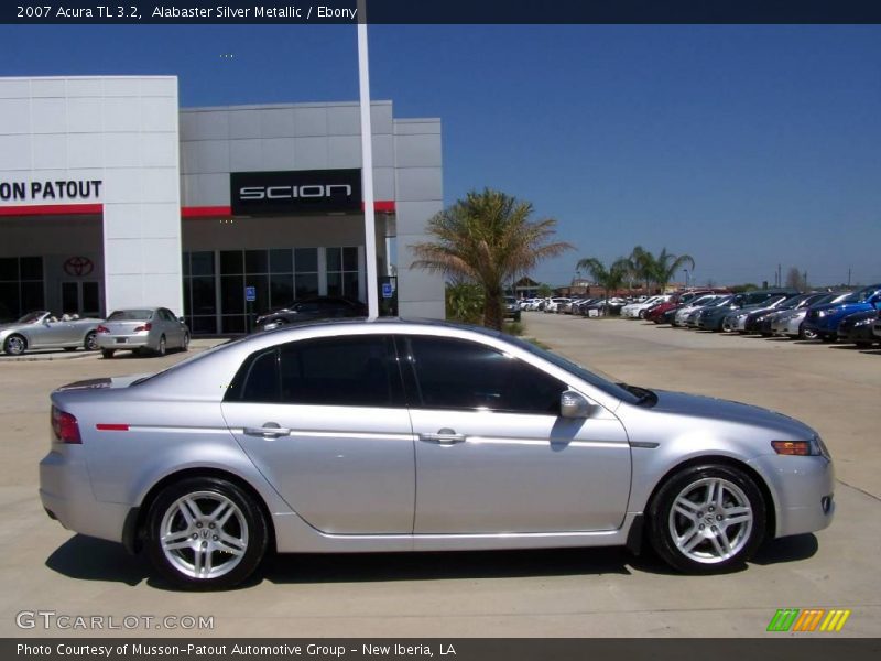 Alabaster Silver Metallic / Ebony 2007 Acura TL 3.2