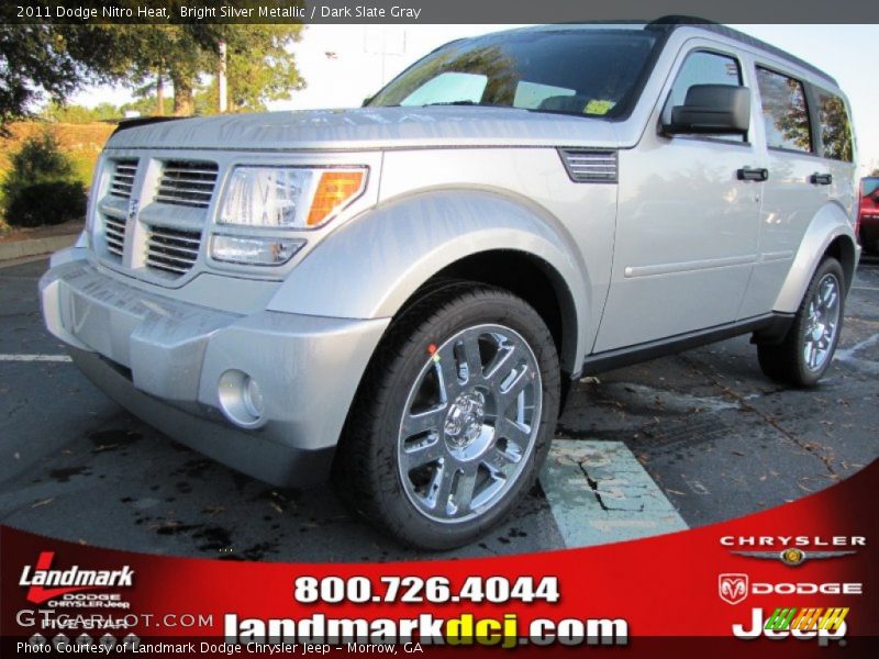 Bright Silver Metallic / Dark Slate Gray 2011 Dodge Nitro Heat