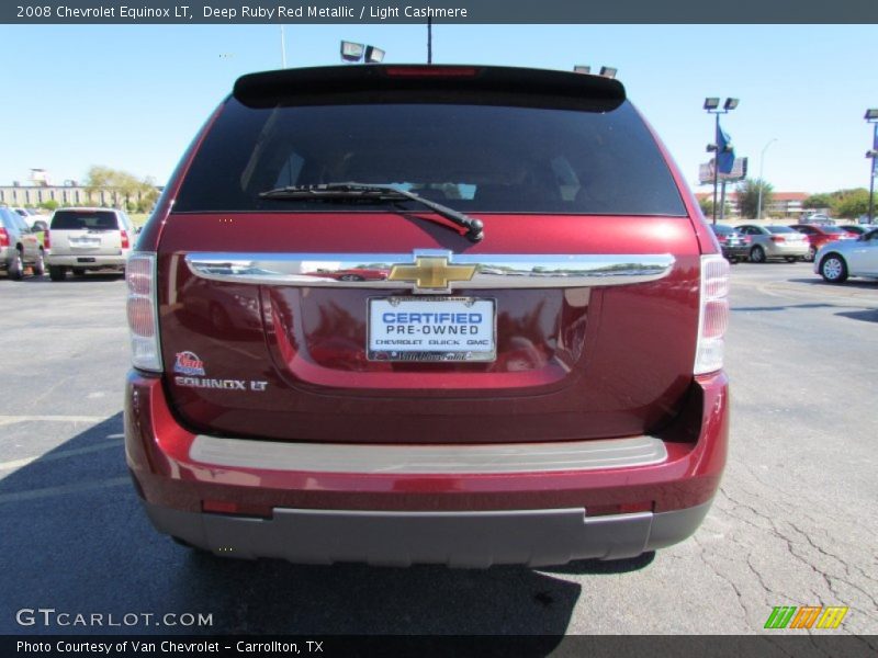 Deep Ruby Red Metallic / Light Cashmere 2008 Chevrolet Equinox LT