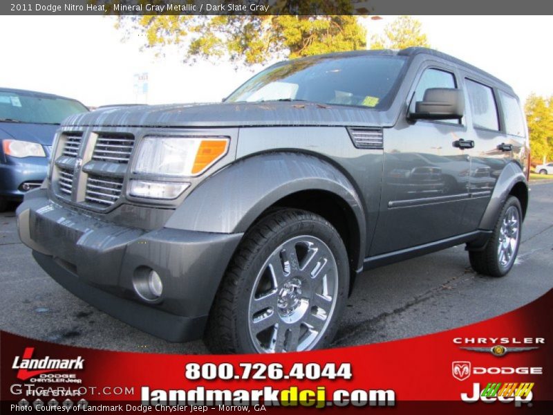 Mineral Gray Metallic / Dark Slate Gray 2011 Dodge Nitro Heat