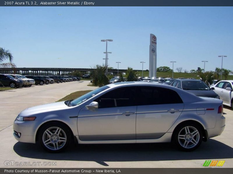 Alabaster Silver Metallic / Ebony 2007 Acura TL 3.2