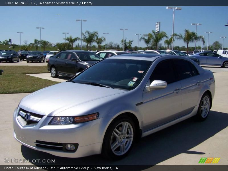 Alabaster Silver Metallic / Ebony 2007 Acura TL 3.2