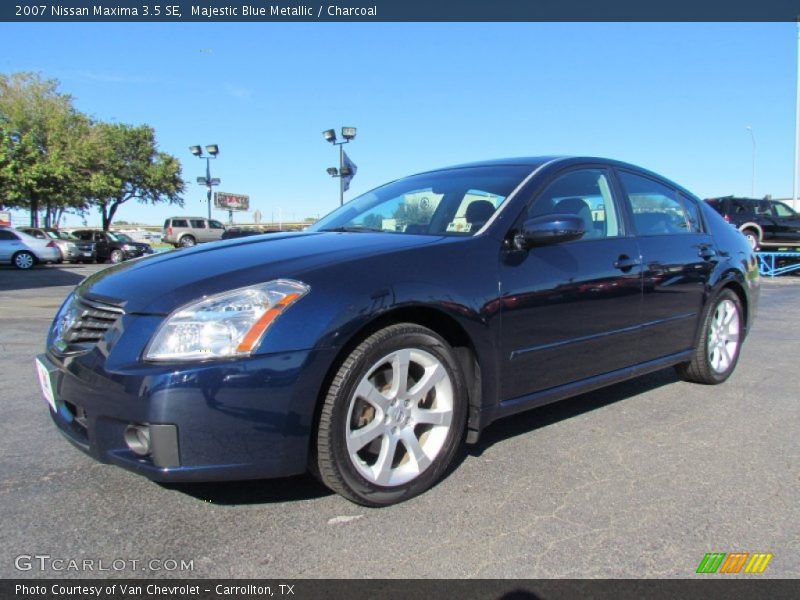 Majestic Blue Metallic / Charcoal 2007 Nissan Maxima 3.5 SE