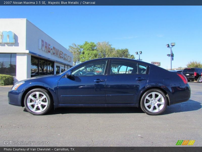 Majestic Blue Metallic / Charcoal 2007 Nissan Maxima 3.5 SE