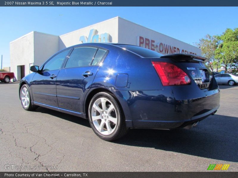 Majestic Blue Metallic / Charcoal 2007 Nissan Maxima 3.5 SE