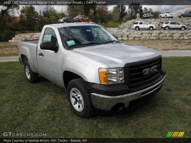 Quicksilver Metallic / Dark Titanium 2012 GMC Sierra 1500 Regular Cab