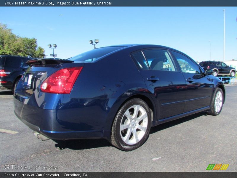 Majestic Blue Metallic / Charcoal 2007 Nissan Maxima 3.5 SE