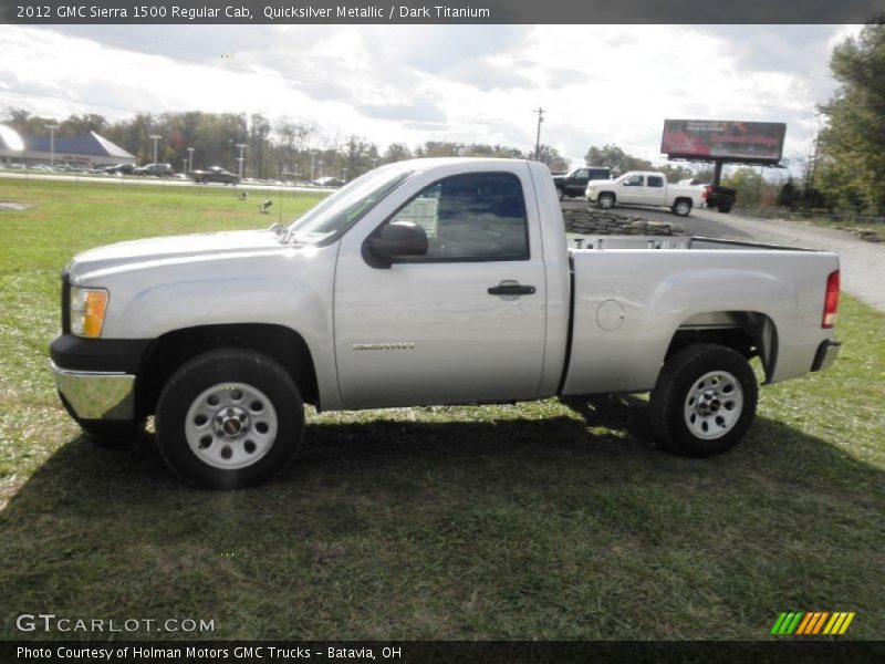 Quicksilver Metallic / Dark Titanium 2012 GMC Sierra 1500 Regular Cab