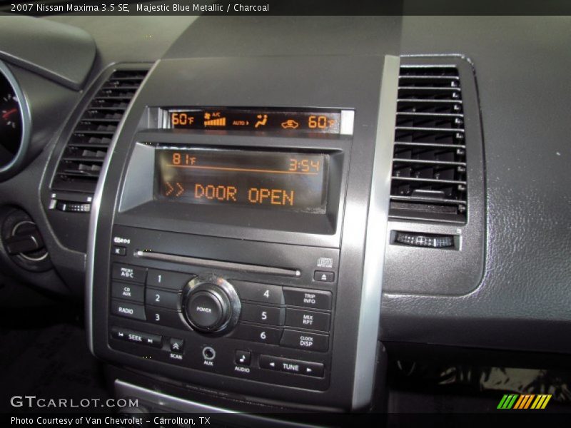 Majestic Blue Metallic / Charcoal 2007 Nissan Maxima 3.5 SE