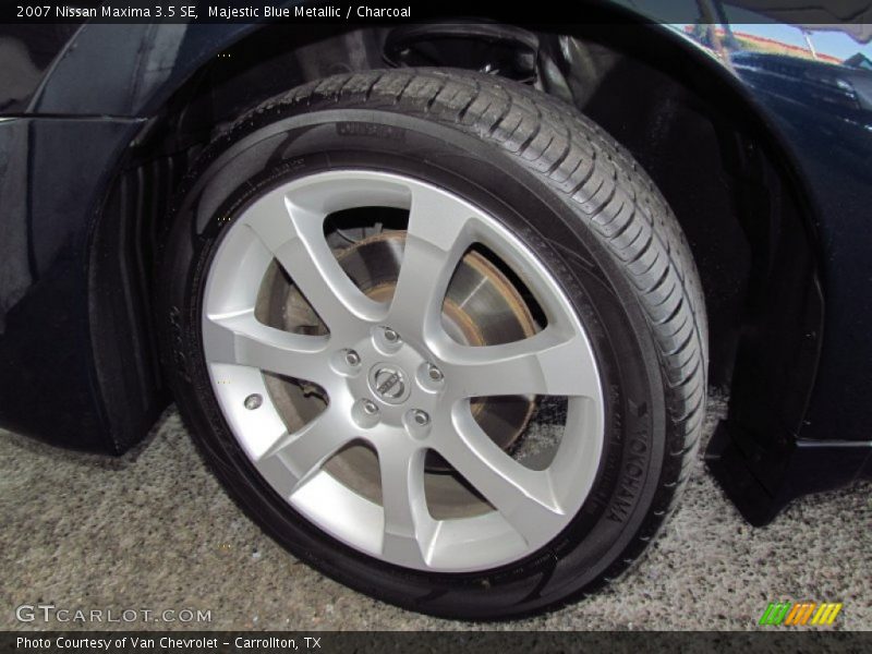 Majestic Blue Metallic / Charcoal 2007 Nissan Maxima 3.5 SE