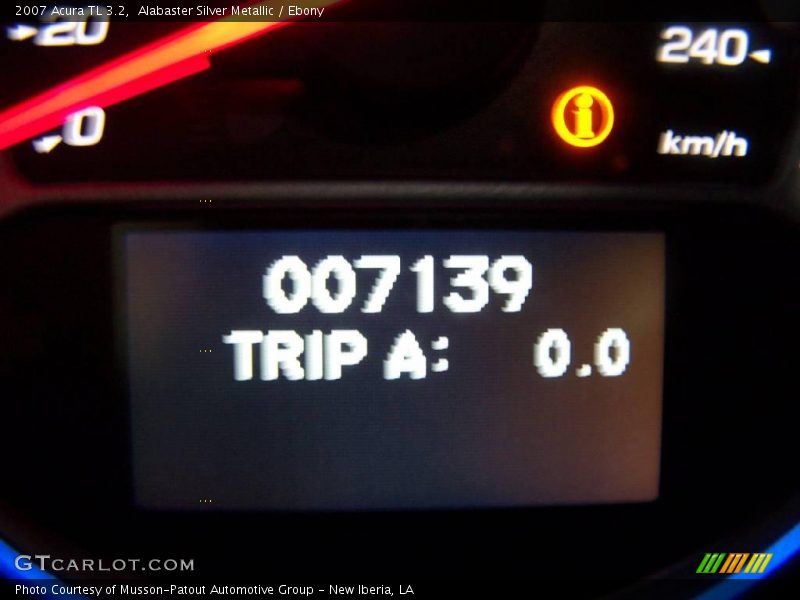 Alabaster Silver Metallic / Ebony 2007 Acura TL 3.2