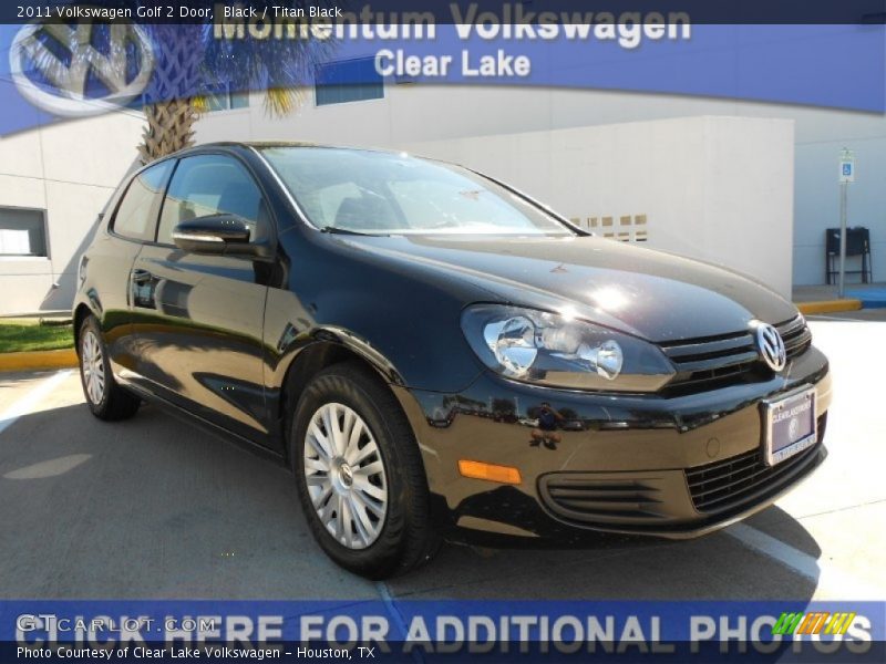 Black / Titan Black 2011 Volkswagen Golf 2 Door