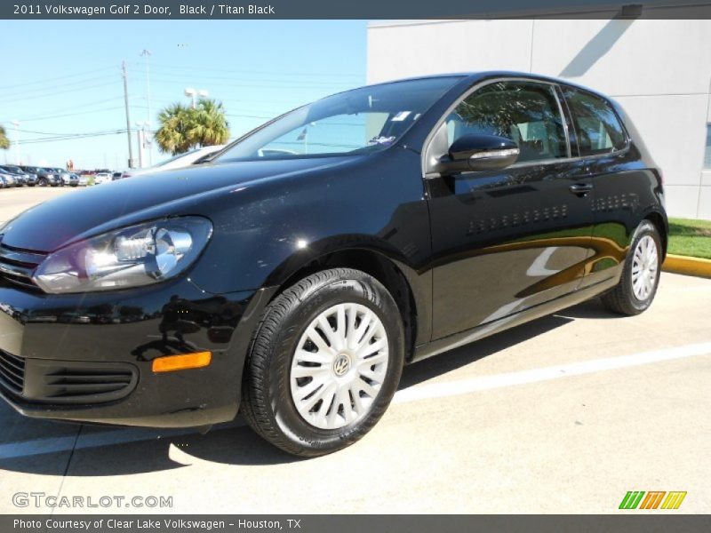 Black / Titan Black 2011 Volkswagen Golf 2 Door