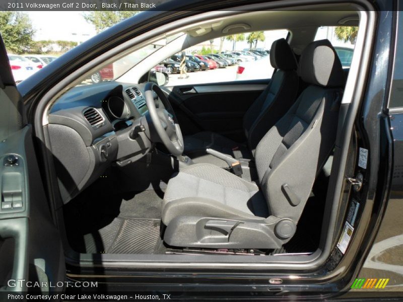 Black / Titan Black 2011 Volkswagen Golf 2 Door