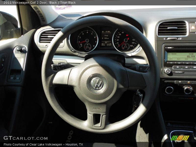 Black / Titan Black 2011 Volkswagen Golf 2 Door