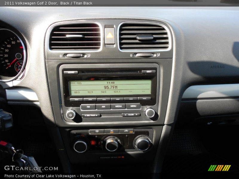 Black / Titan Black 2011 Volkswagen Golf 2 Door
