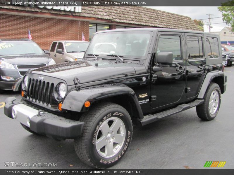 Black / Dark Slate Gray/Med Slate Gray 2008 Jeep Wrangler Unlimited Sahara 4x4