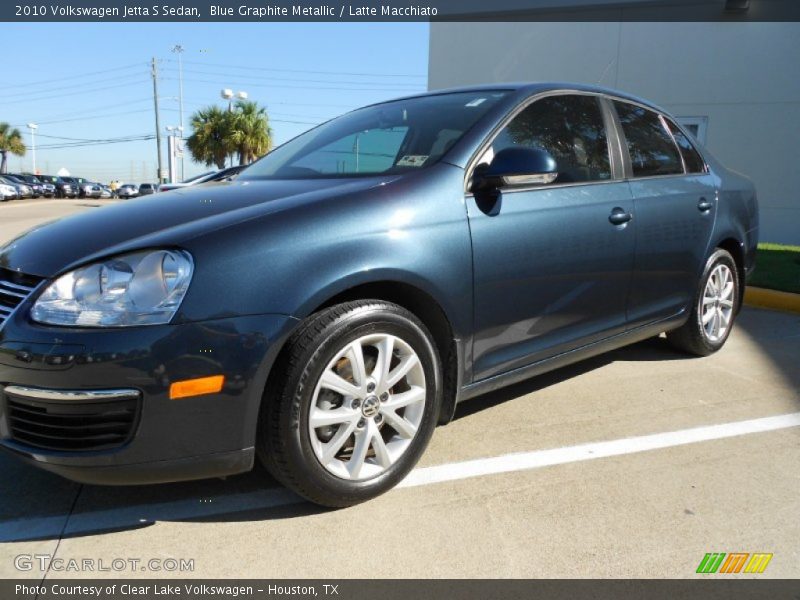 Blue Graphite Metallic / Latte Macchiato 2010 Volkswagen Jetta S Sedan