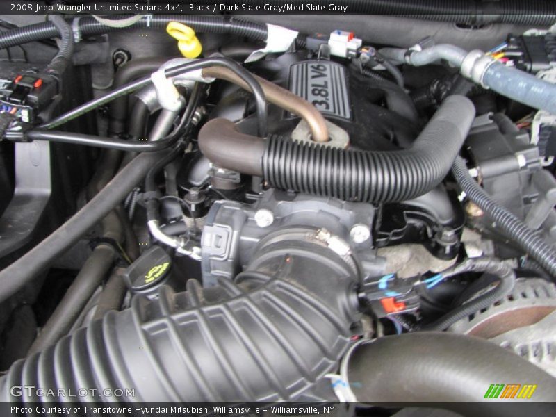 Black / Dark Slate Gray/Med Slate Gray 2008 Jeep Wrangler Unlimited Sahara 4x4