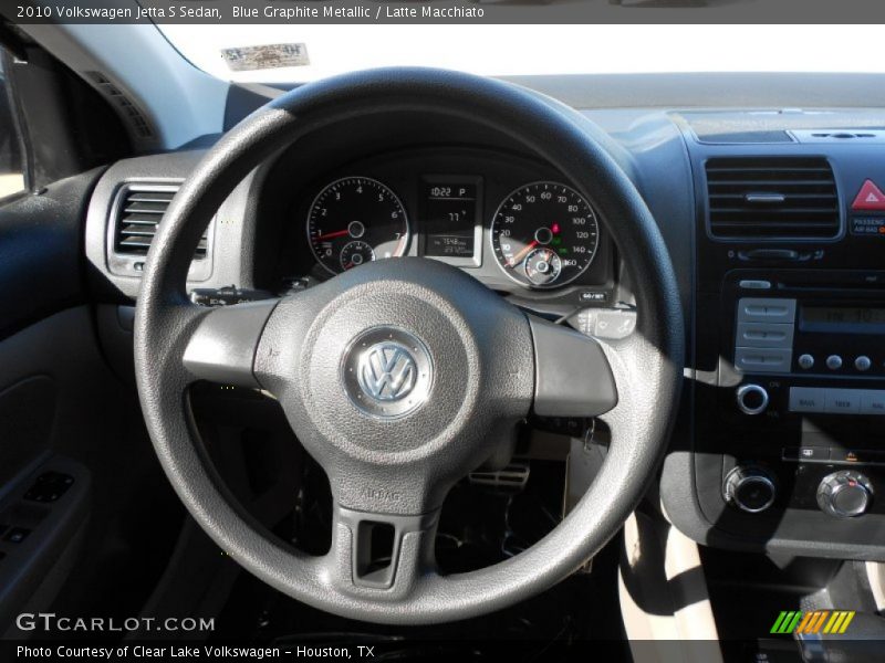 Blue Graphite Metallic / Latte Macchiato 2010 Volkswagen Jetta S Sedan