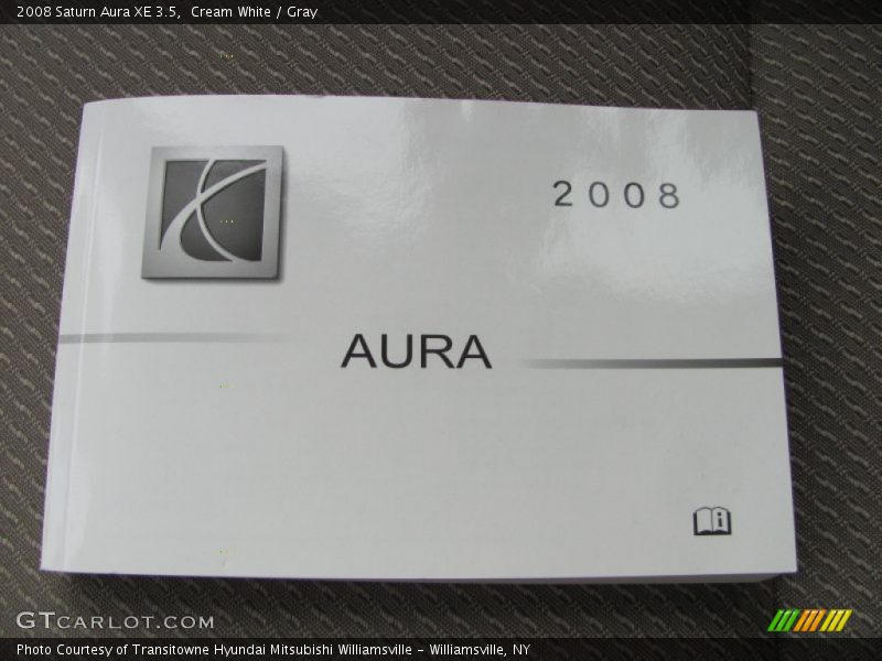 Cream White / Gray 2008 Saturn Aura XE 3.5