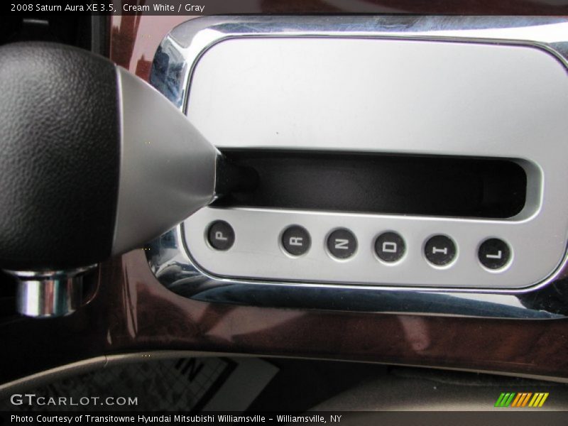 Cream White / Gray 2008 Saturn Aura XE 3.5
