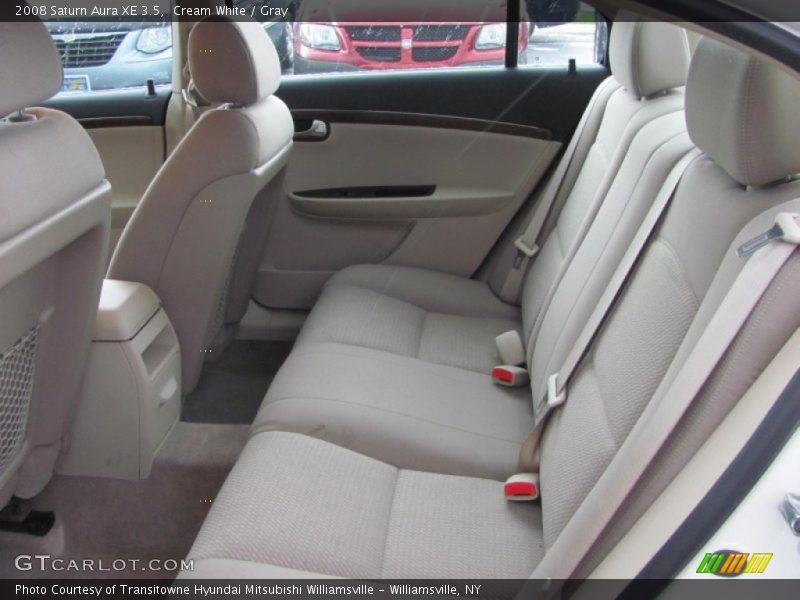 Cream White / Gray 2008 Saturn Aura XE 3.5
