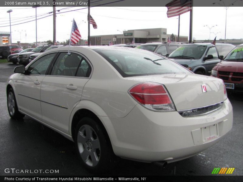 Cream White / Gray 2008 Saturn Aura XE 3.5