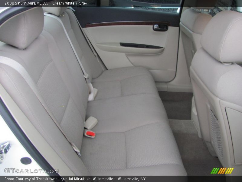Cream White / Gray 2008 Saturn Aura XE 3.5