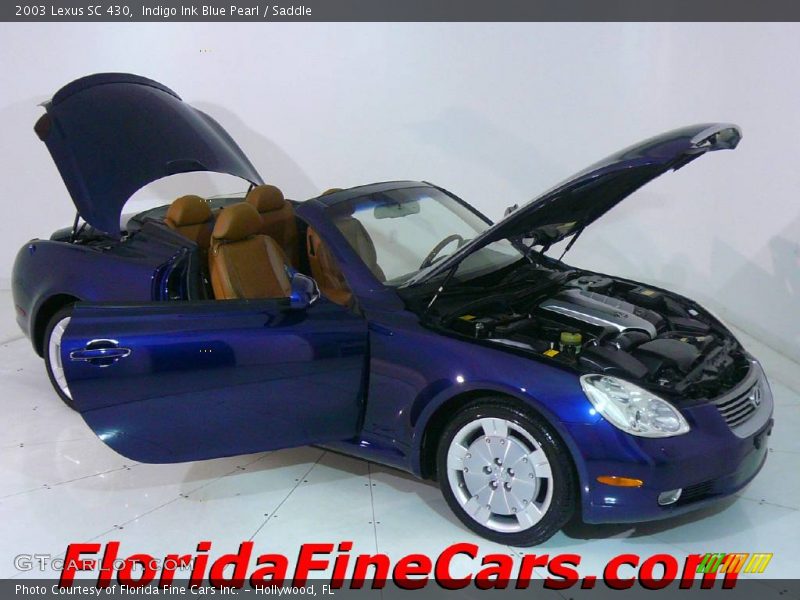 Indigo Ink Blue Pearl / Saddle 2003 Lexus SC 430