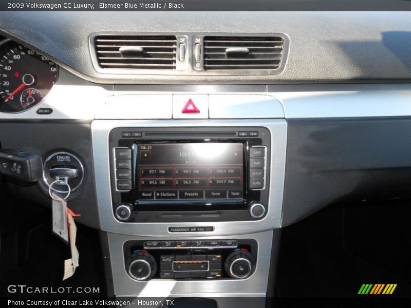 Eismeer Blue Metallic / Black 2009 Volkswagen CC Luxury