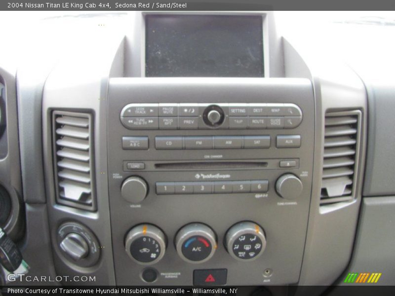 Sedona Red / Sand/Steel 2004 Nissan Titan LE King Cab 4x4
