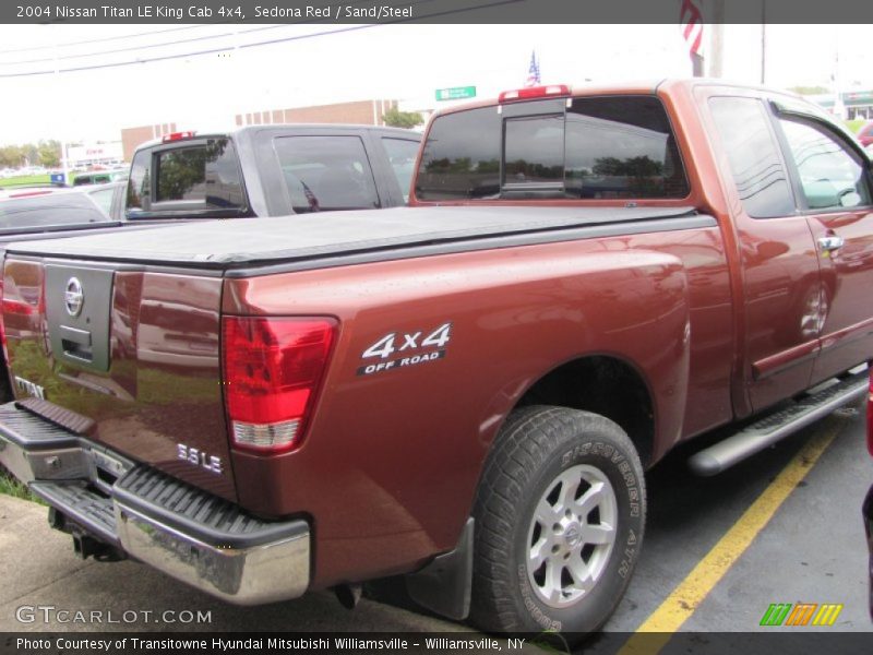 Sedona Red / Sand/Steel 2004 Nissan Titan LE King Cab 4x4