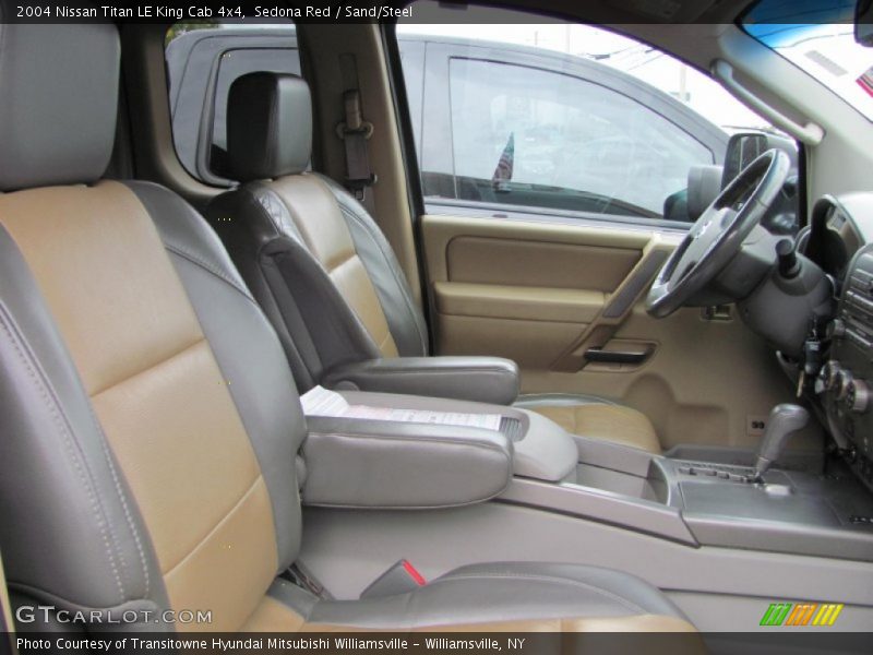 Sedona Red / Sand/Steel 2004 Nissan Titan LE King Cab 4x4