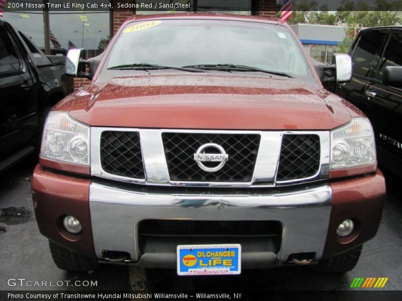 Sedona Red / Sand/Steel 2004 Nissan Titan LE King Cab 4x4