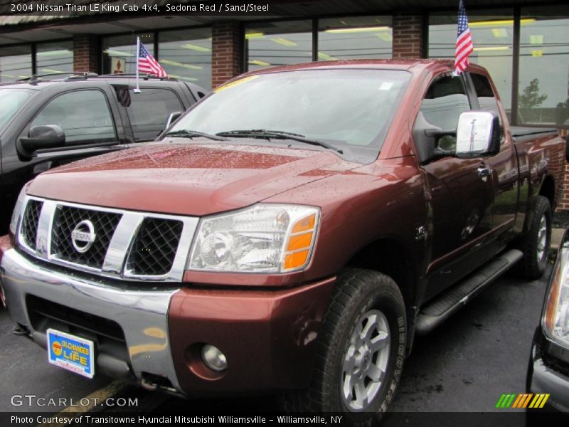 Sedona Red / Sand/Steel 2004 Nissan Titan LE King Cab 4x4