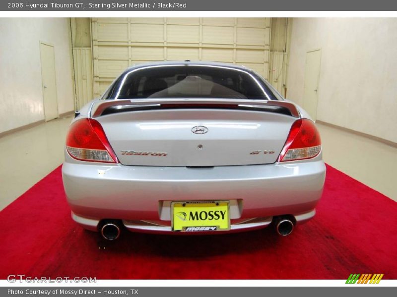 Sterling Silver Metallic / Black/Red 2006 Hyundai Tiburon GT