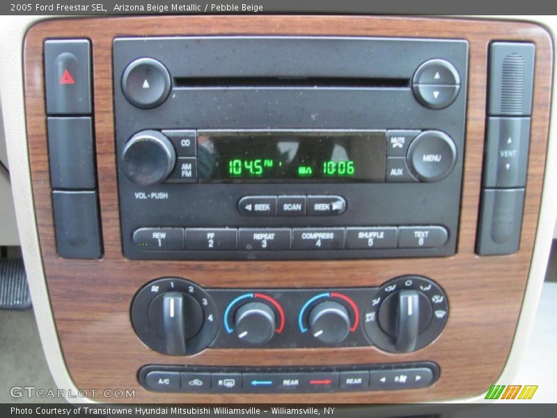 Audio System of 2005 Freestar SEL