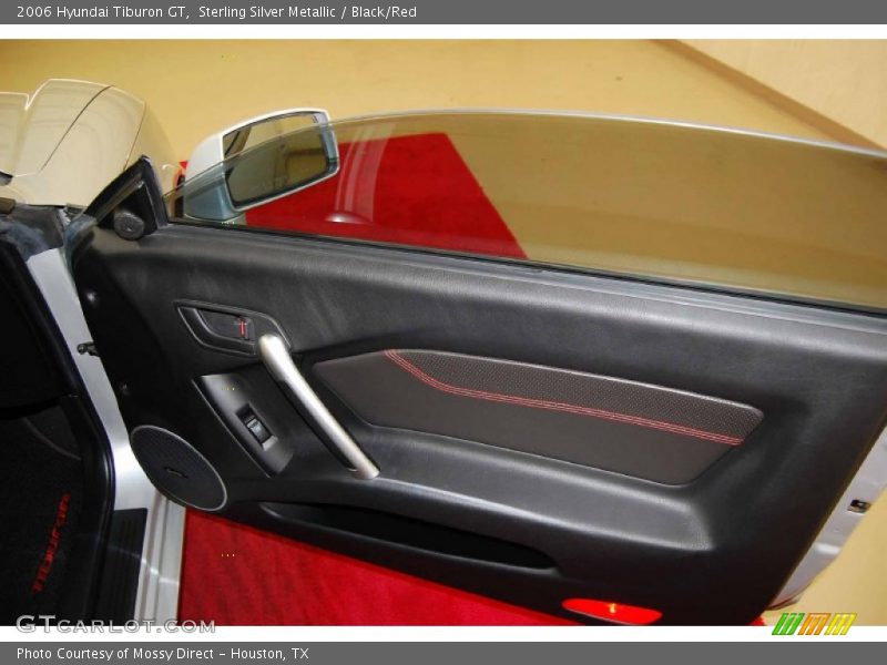 Sterling Silver Metallic / Black/Red 2006 Hyundai Tiburon GT