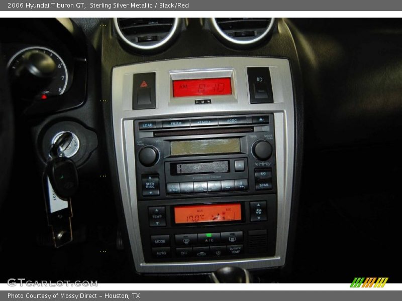 Sterling Silver Metallic / Black/Red 2006 Hyundai Tiburon GT