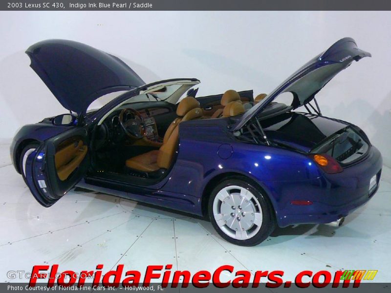 Indigo Ink Blue Pearl / Saddle 2003 Lexus SC 430
