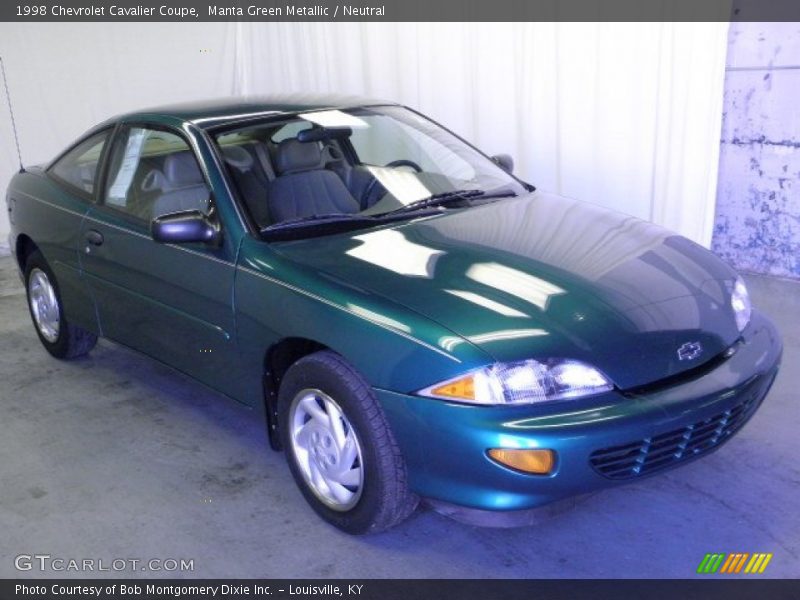 Manta Green Metallic / Neutral 1998 Chevrolet Cavalier Coupe